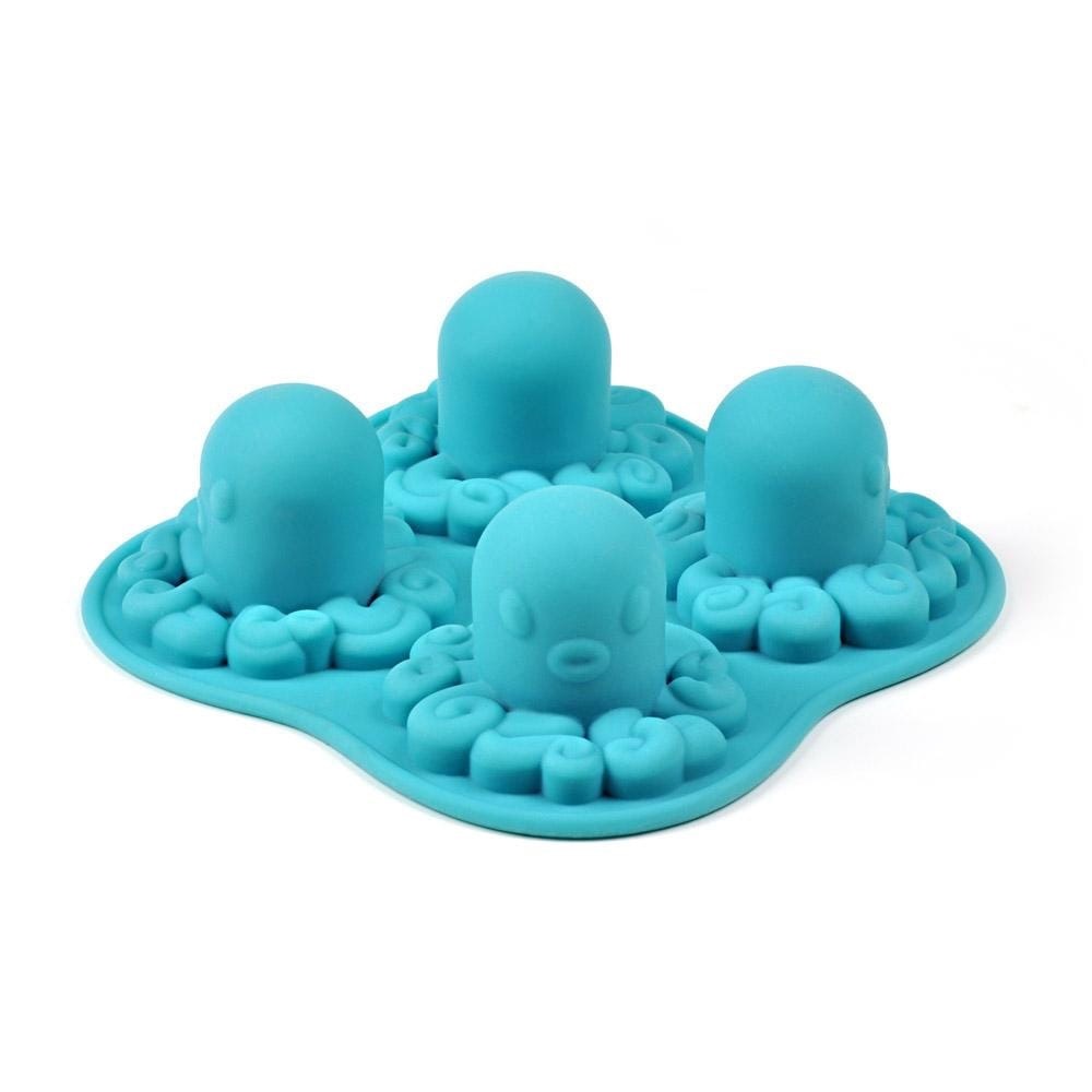 Fred Coolamari Octopus Mold Ice Cube Tray Blue Chocolate Cake Beer Resin Fun